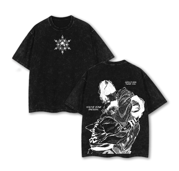 Akaza x Koyuki - Demon Slayer Infinity Castle Arc Washed T-Shirt