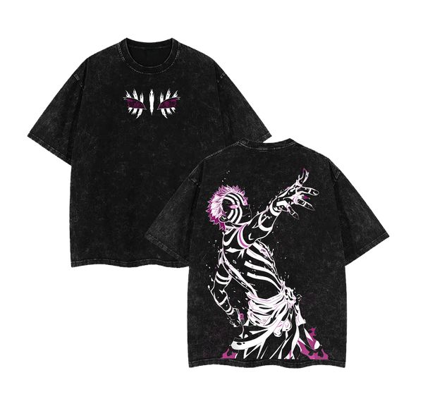 Akaza - Demon Slayer Infinity Castle Washed T-Shirt