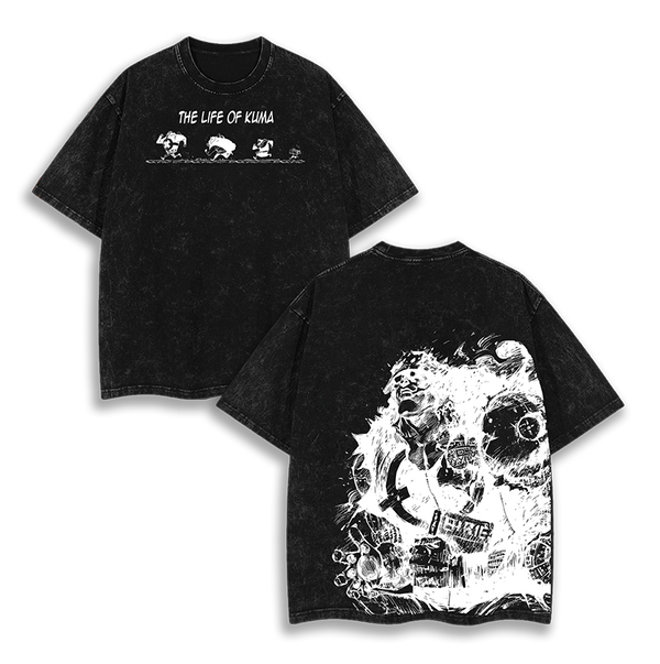 Bartholomew Kuma One Piece Anime  Washed T-Shirt