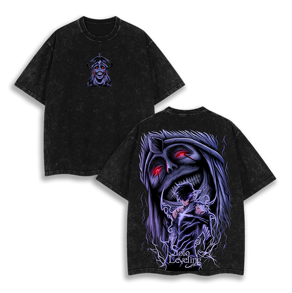 Statue Of God  - Solo Leveling Anime v2 Washed T-Shirt