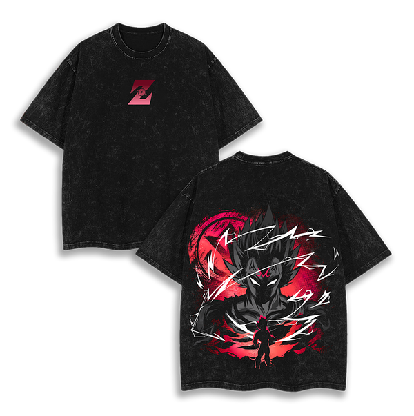 Majin Vegeta Super Saiyan Dragon Ball Washed T-Shirt