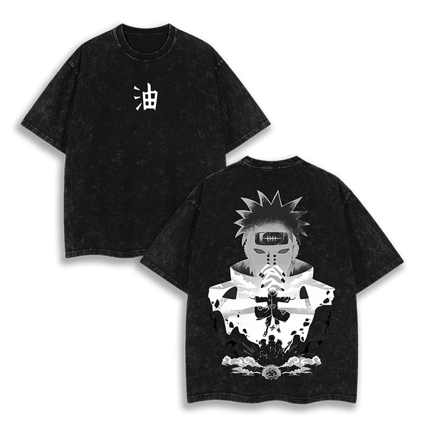 PAIN - Akatsuki  Naruto v2 Anime Washed T-Shirt