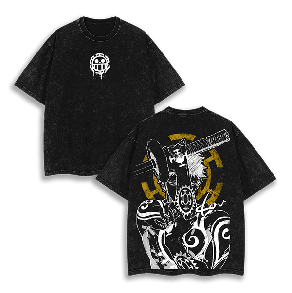 Trafalgar Law One Piece Anime  Washed T-Shirt