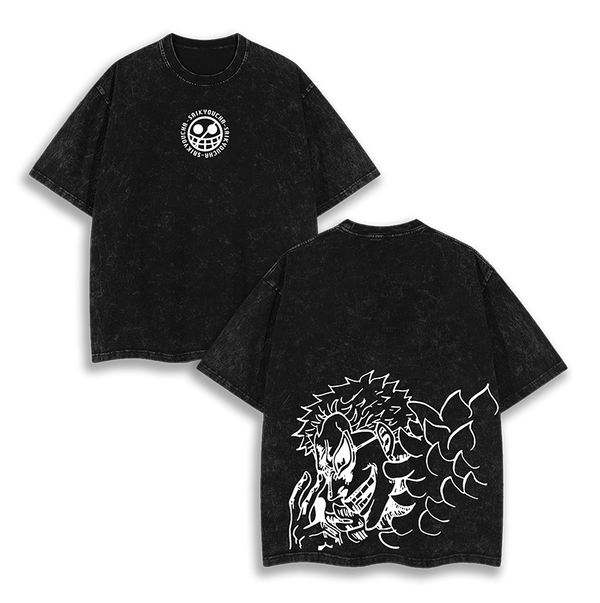 Donquixote Doflamingo Graphic One Piece Anime  Washed T-Shirt