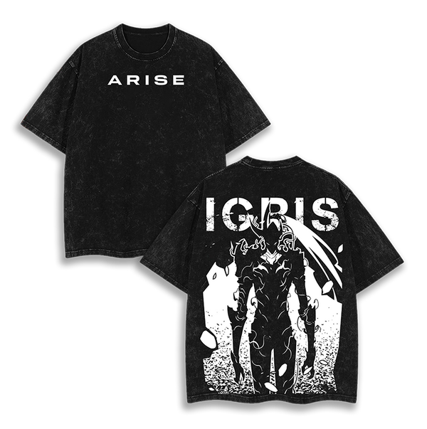 IGRIS Sung Jin Woo - Solo Leveling Anime V2 Washed T-Shirt