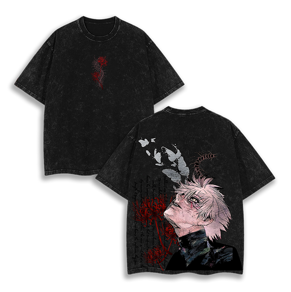 Ken Kaneki Tokyo Ghoul Anime v2 Washed T-Shirt