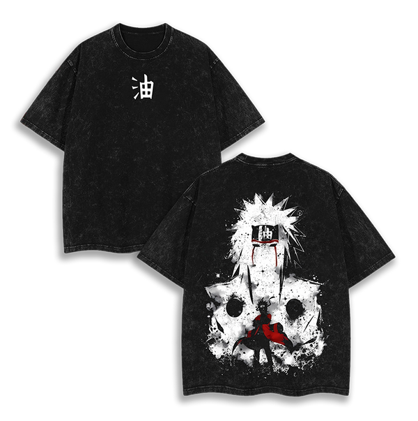 Jiraiya  Naruto - Naruto  Anime Washed T-Shirt