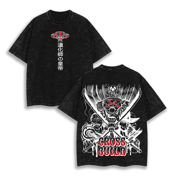 Buggy Mihawk Crocodile – Cross Guild One Piece Anime  Washed T-Shirt