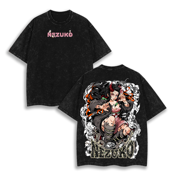Kamado Nezuko Demon Slayer Washed T-Shirt