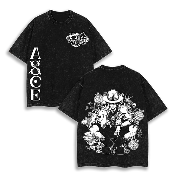 ACE x One Piece Anime  Washed T-Shirt