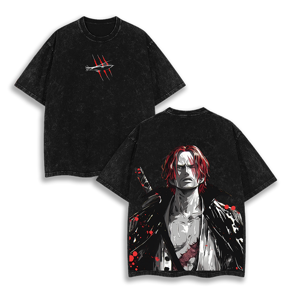 Shanks One Piece Anime  Washed T-Shirt