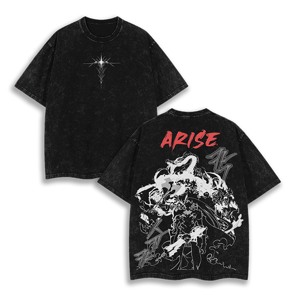 Arise Sung Jin Woo - Solo Leveling Anime  V2  Washed T-Shirt