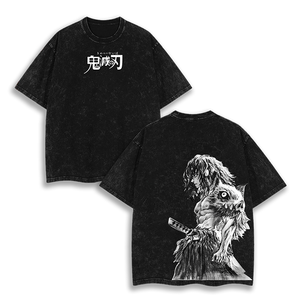 Hashibira Inosuke Demon Slayer Washed T-Shirt