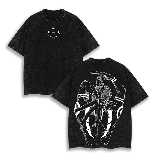 Ryomen Sukuna Jujutsu Kaisen Anime Washed T-Shirt